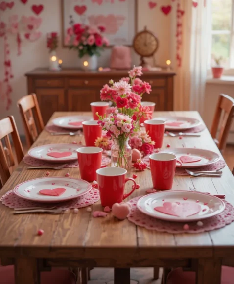 Family-Friendly Valentine Table