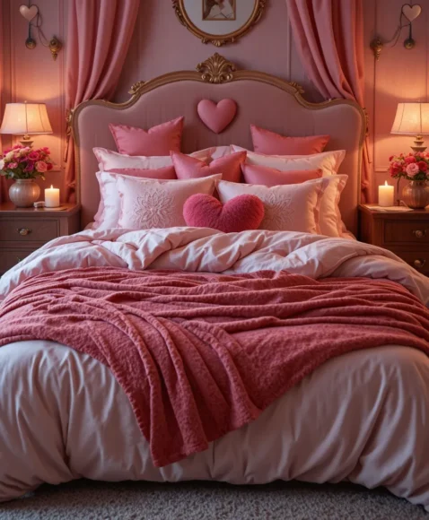 Romantic Bedroom Bedding Layers