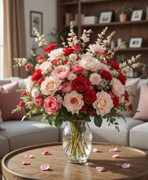 Valentine-Inspired Floral Arrangements
