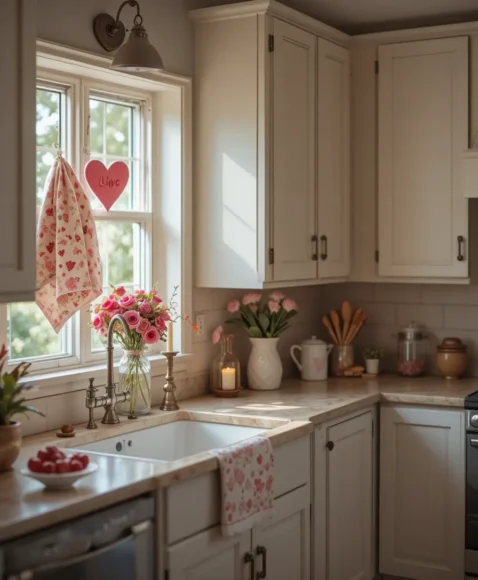 Valentine Kitchen Decor Touches