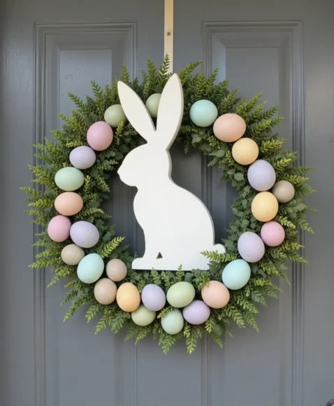 Bunny and Egg Combination Wreath