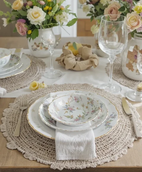 Layered Place Settings for Depth