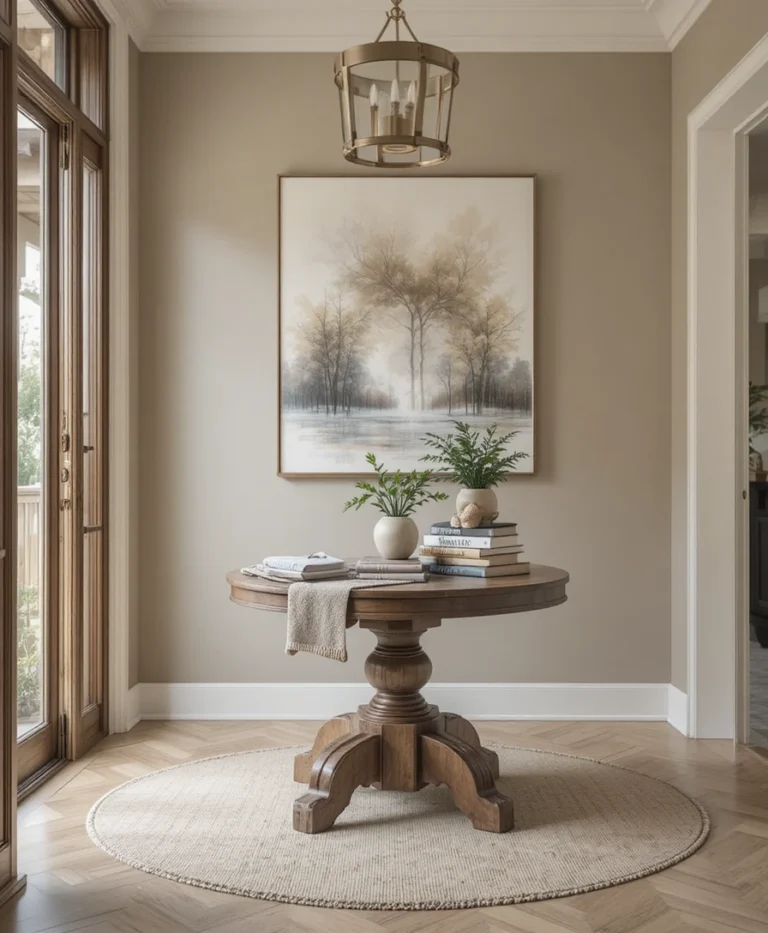 18 Round Foyer Table Entryway Ideas for a Designer-Style Entryway