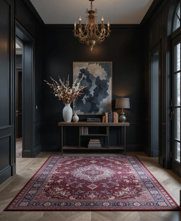 22 Moody Foyer Ideas for a Bold, Dramatic Entryway