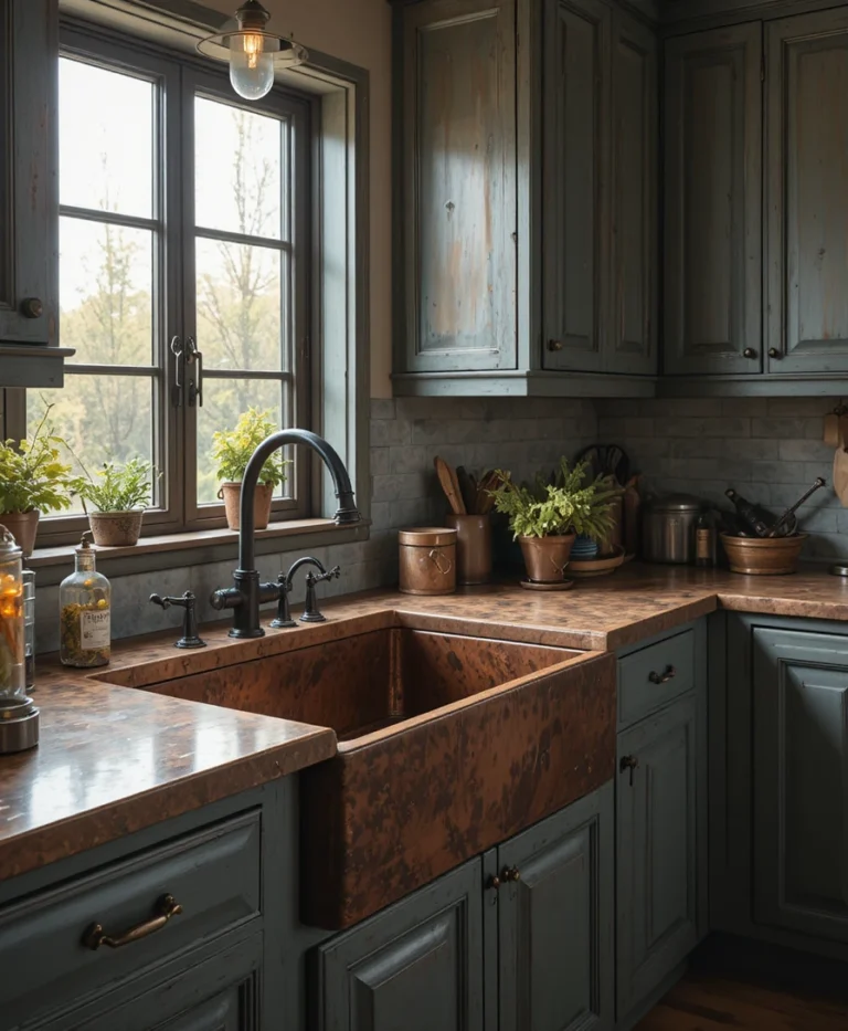 18 Copper Kitchen Sink Farmhouse Ideas with Timeless Charm