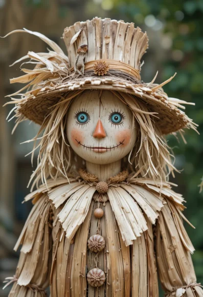 Corn Husk Scarecrow
