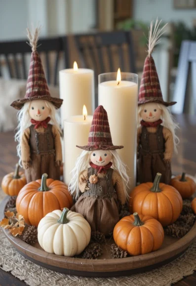 Mini Primitive Scarecrows