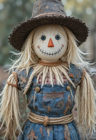 Scarecrow With Twine and Rope