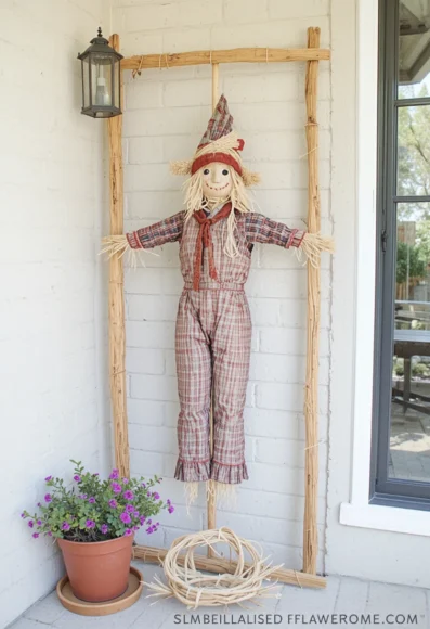 Wooden Stick Frame Scarecrow