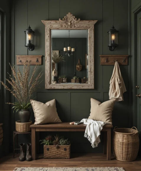 Moody farmhouse decor