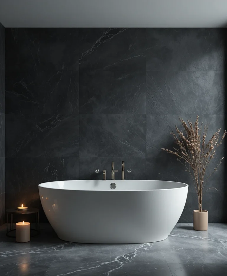 26 Dark Feminine Bathroom Ideas That Feel Moody, Elegant, and Unapologetically Luxe