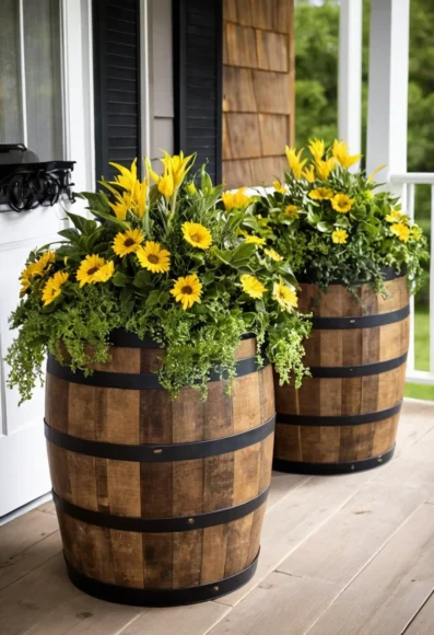 Barrel Planters