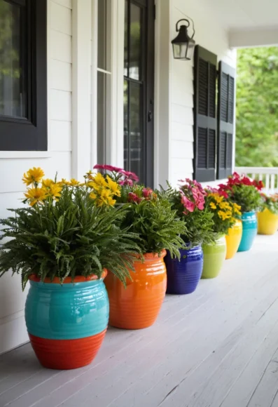 Bright Ceramic Pots