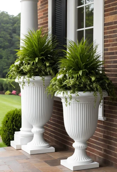 Large Statement Urn Planters