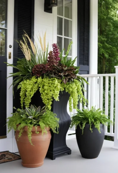 Mixed Height Planter Arrangement