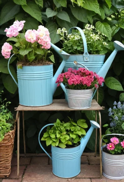 Repurposed Vintage Containers