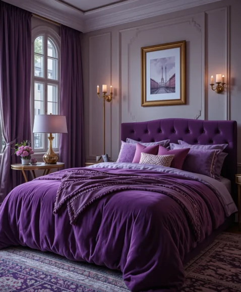 Purple Dorm Room