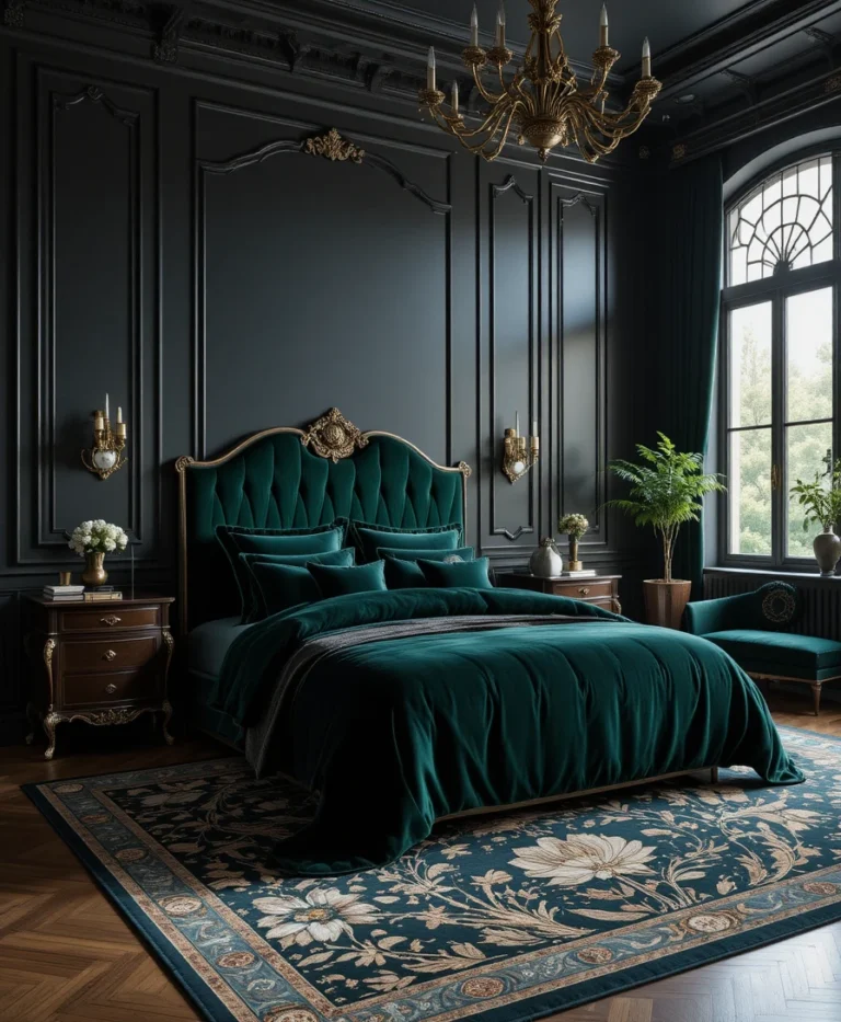 18 Black Nouveau Bedroom Ideas for a Moody, Elegant Retreat