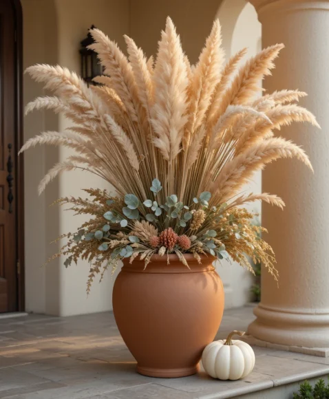 Fall Planters for Front Porches