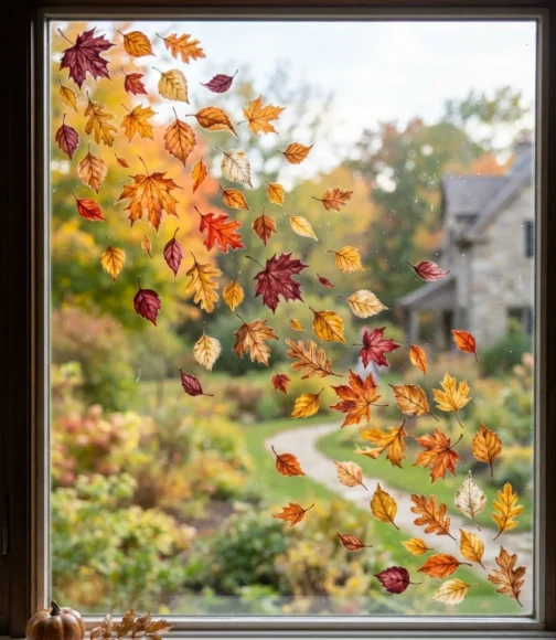 Fall Window Painting Ideas
