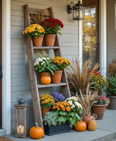 Fall Planters for Front Porches