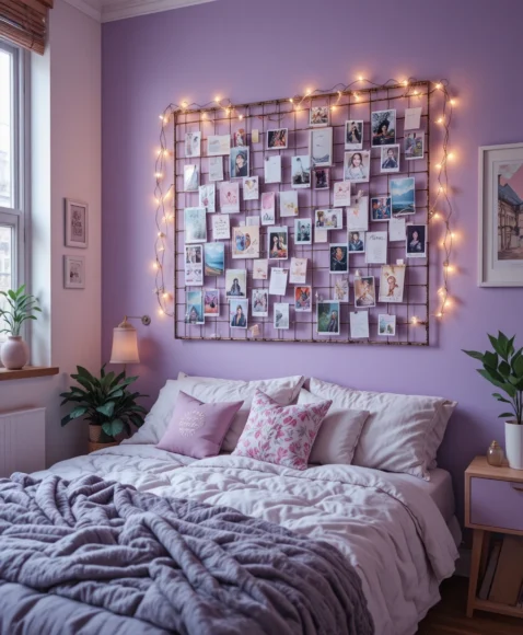 Purple Dorm Room
