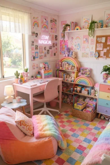 Kidcore Pink Cute Core Room