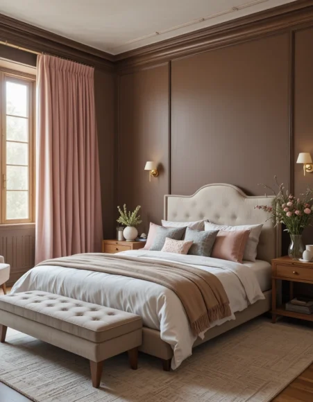 Pink and Brown Bedroom Ideas