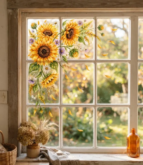 Fall Window Painting Ideas