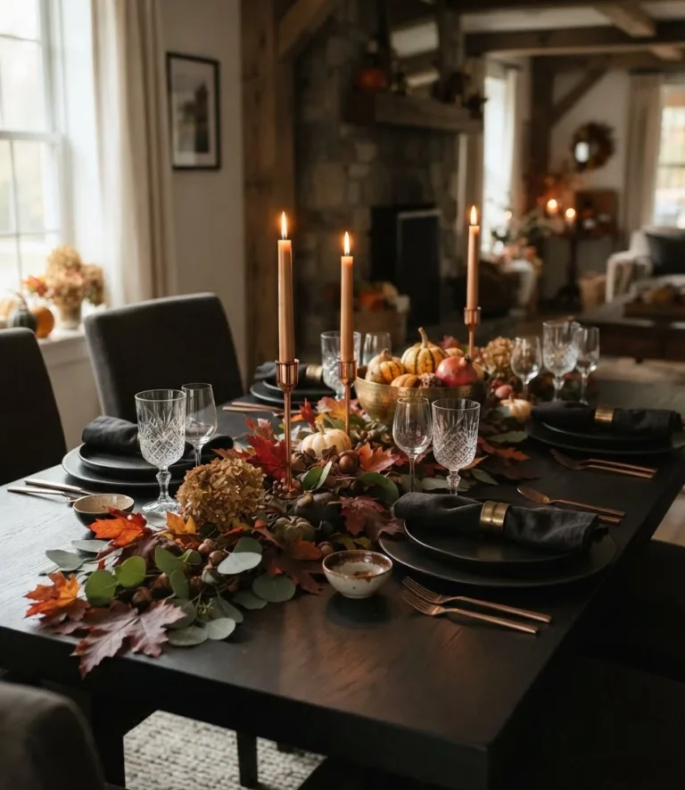 Fall Dining Room Table Decor Ideas
