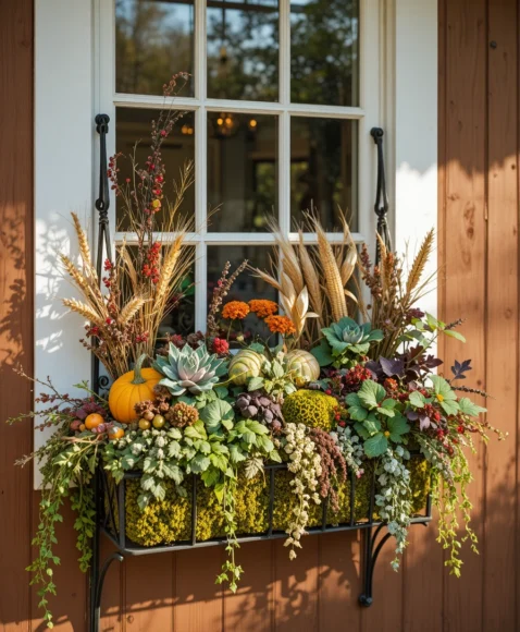 Fall Planters for Front Porches