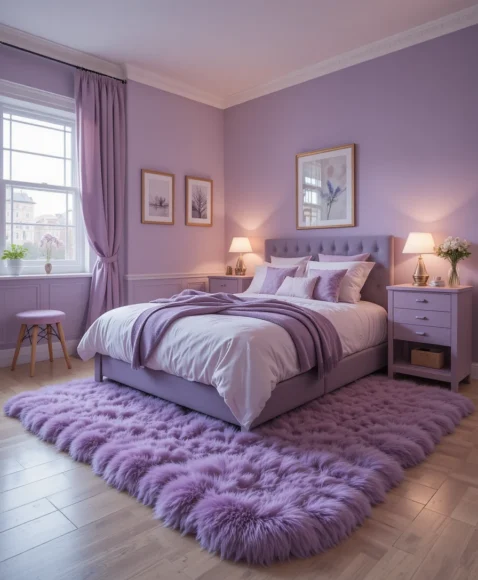 Purple Dorm Room