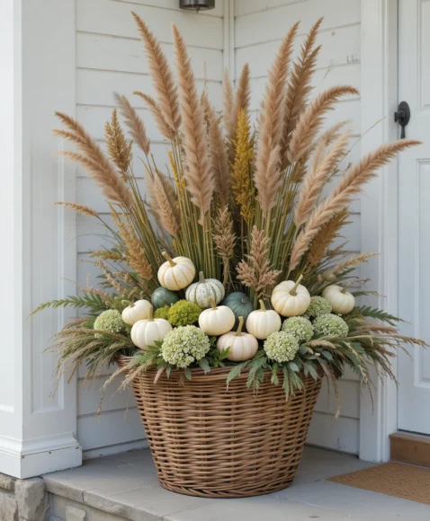 Fall Planters for Front Porches