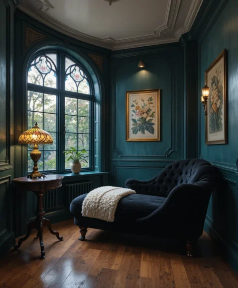 Black Nouveau Bedroom