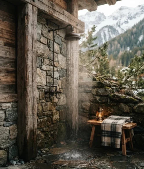 Alpine Chalet Shower