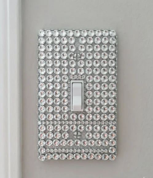 Crystal Diamond Switch Plate