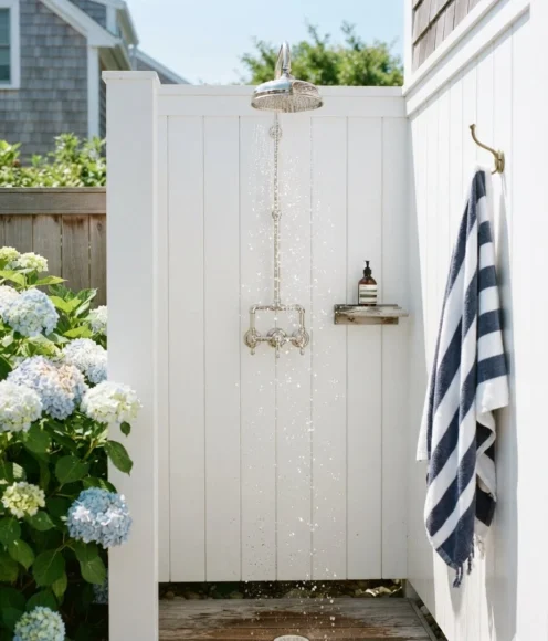 Hamptons Coastal Shower