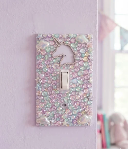 Unicorn Sparkle Switch Plate for Kids