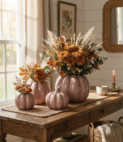 Pink Fall Decor Ideas