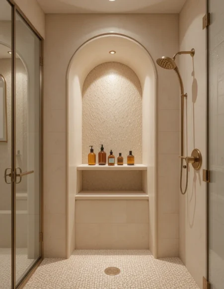 Arched Niche Walk-In Shower