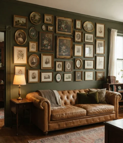 Brass Vintage Thrifted Salon Wall