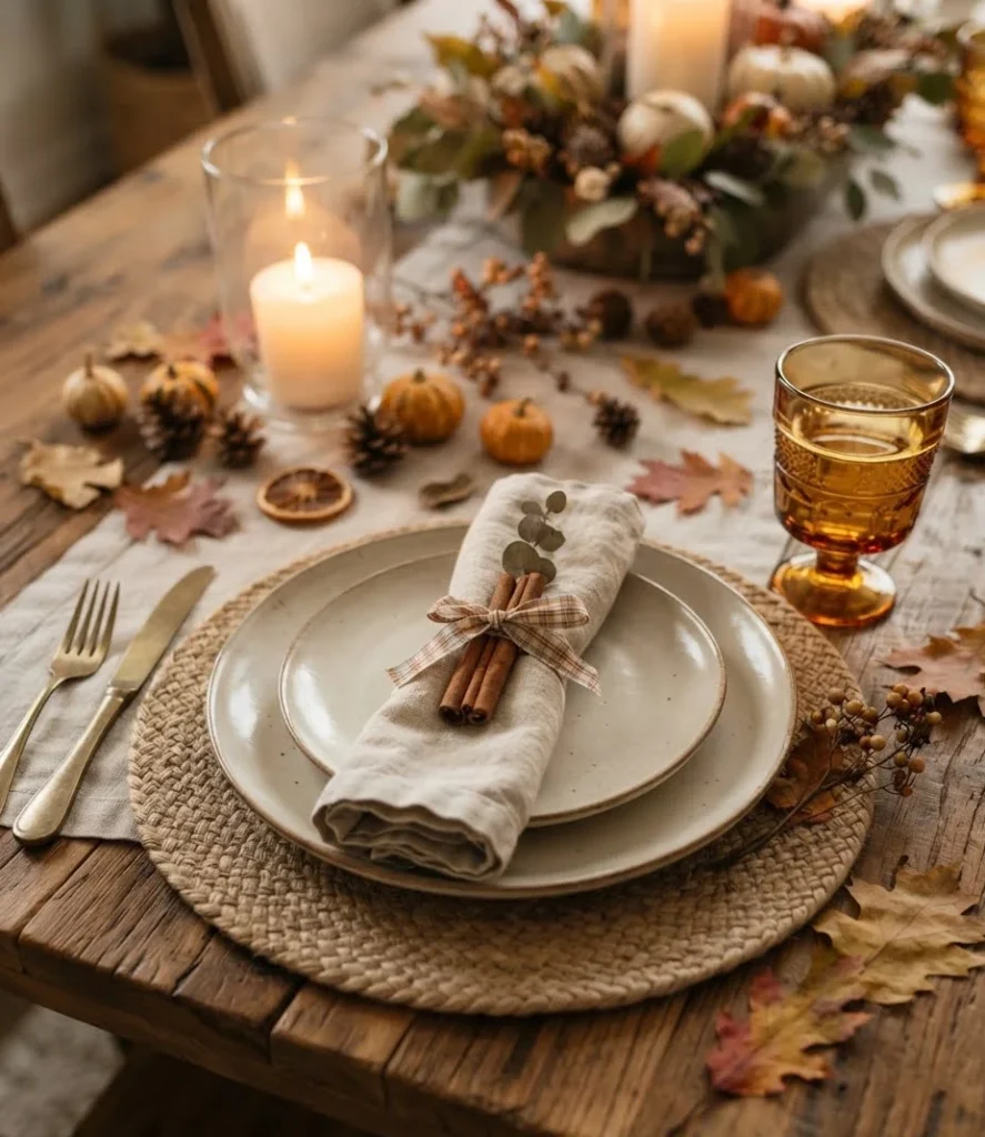 Cinnamon Stick Bundled Napkin Ties