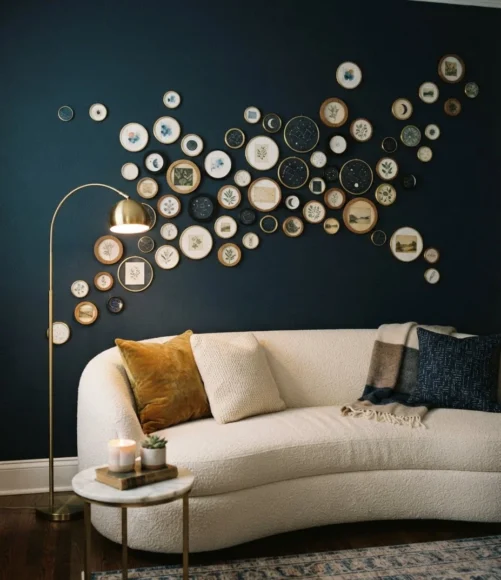 Circular Frame Constellation Wall
