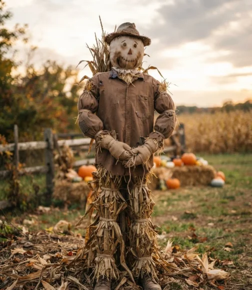 Corn Stalk Bundle Scarecrow Frame