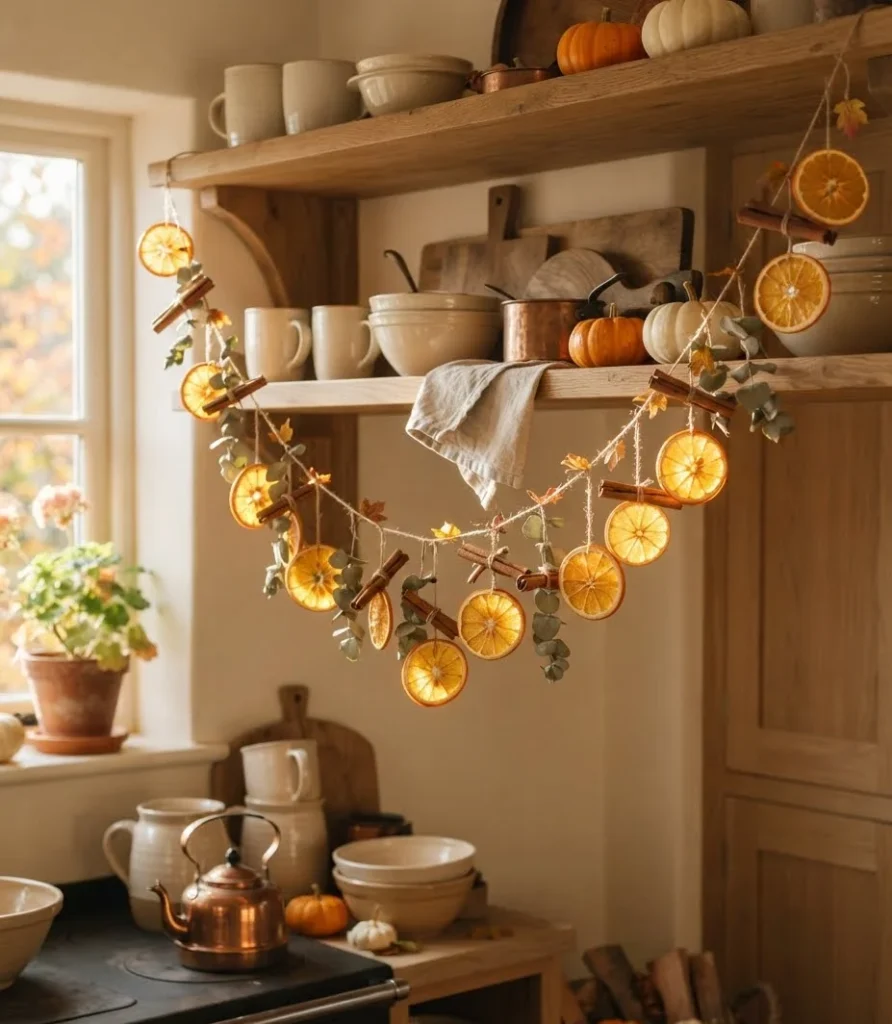 Dried Orange Slice and Cinnamon Stick Garland