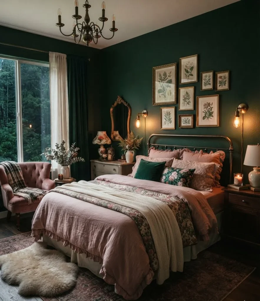Emerald Forest Romantic Bedroom