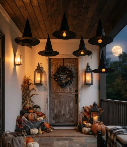 Floating Witch Hat Ceiling Display
