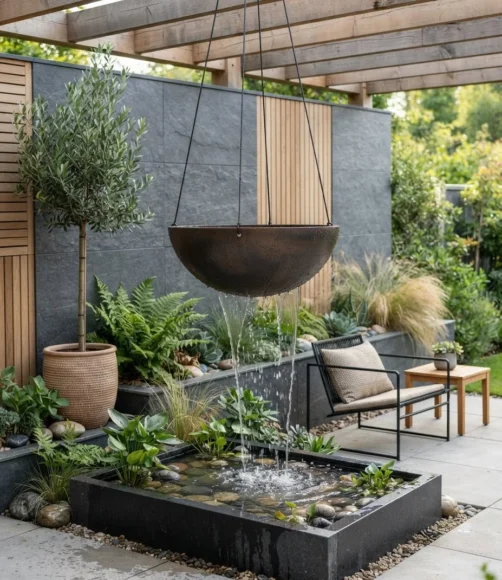 Hanging Suspended Bowl Fountain