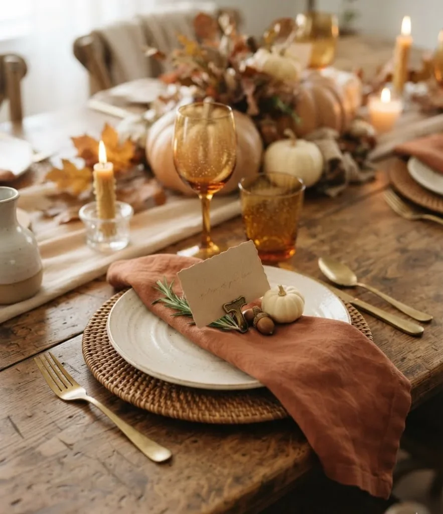 Kraft Place Card Setting