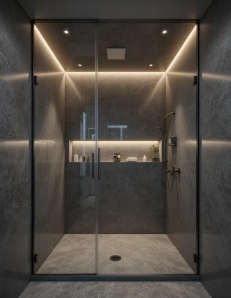 LED Recessed Ceiling Niche Shower